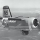 A Grumman S-2A Tracker of anti-submarine squadron VS-29 Tromboners. Note the spotlight on the right wing. (US Navy)